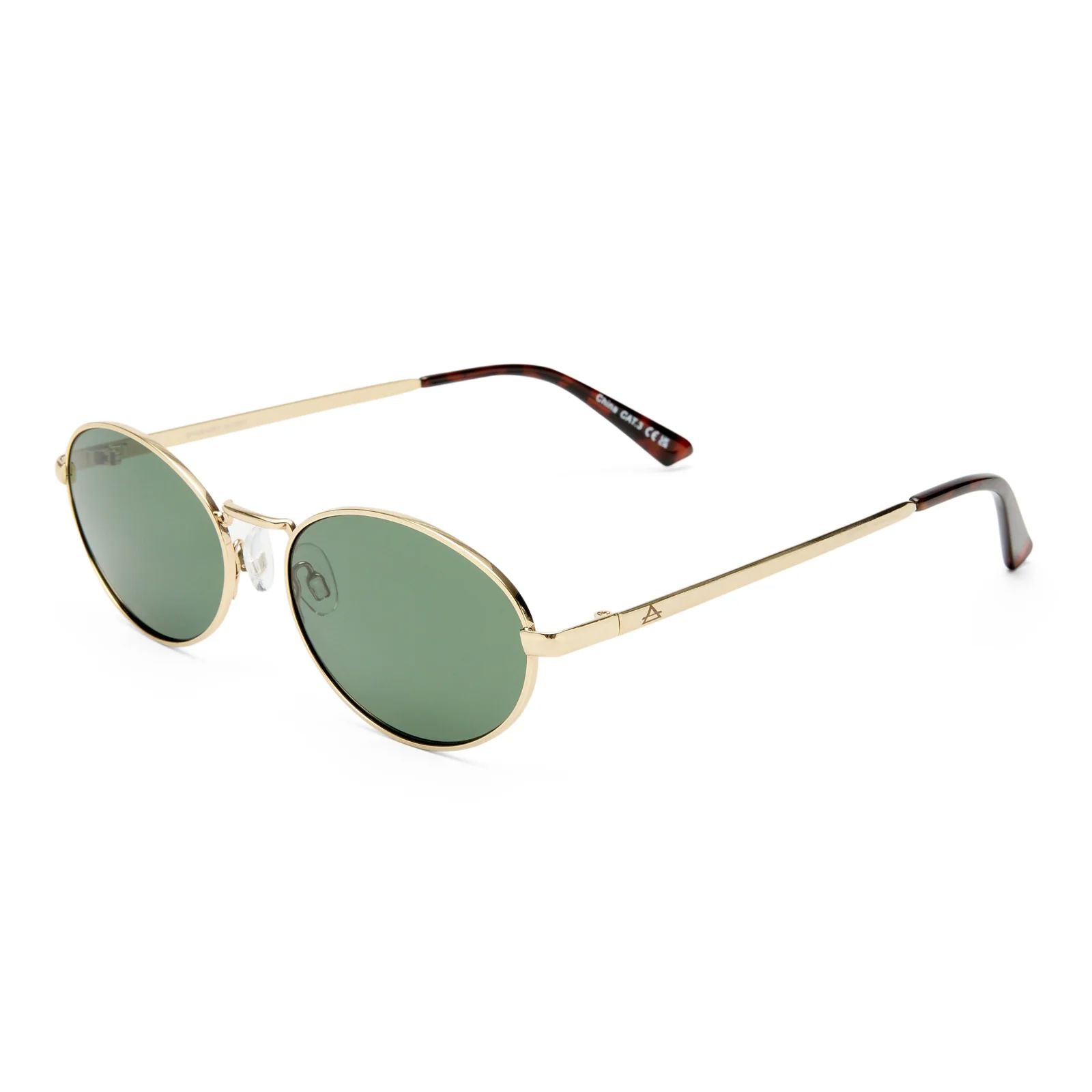Aire Shades Ephermeris Unisex Sunglasses - Gold Khaki Mono Aire Shades