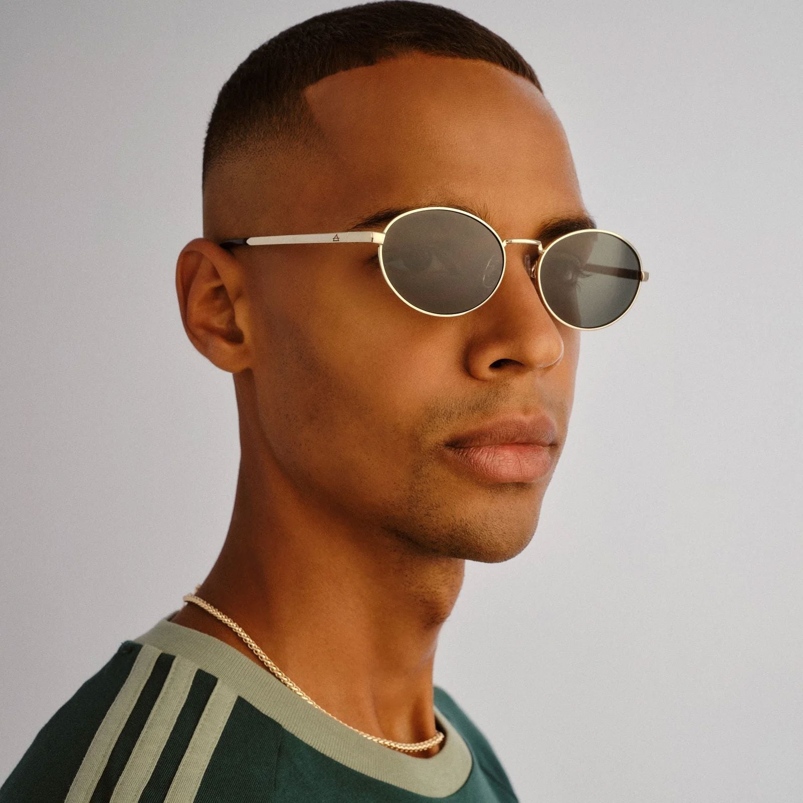 Aire Shades Ephermeris Unisex Sunglasses - Gold Khaki Mono Aire Shades
