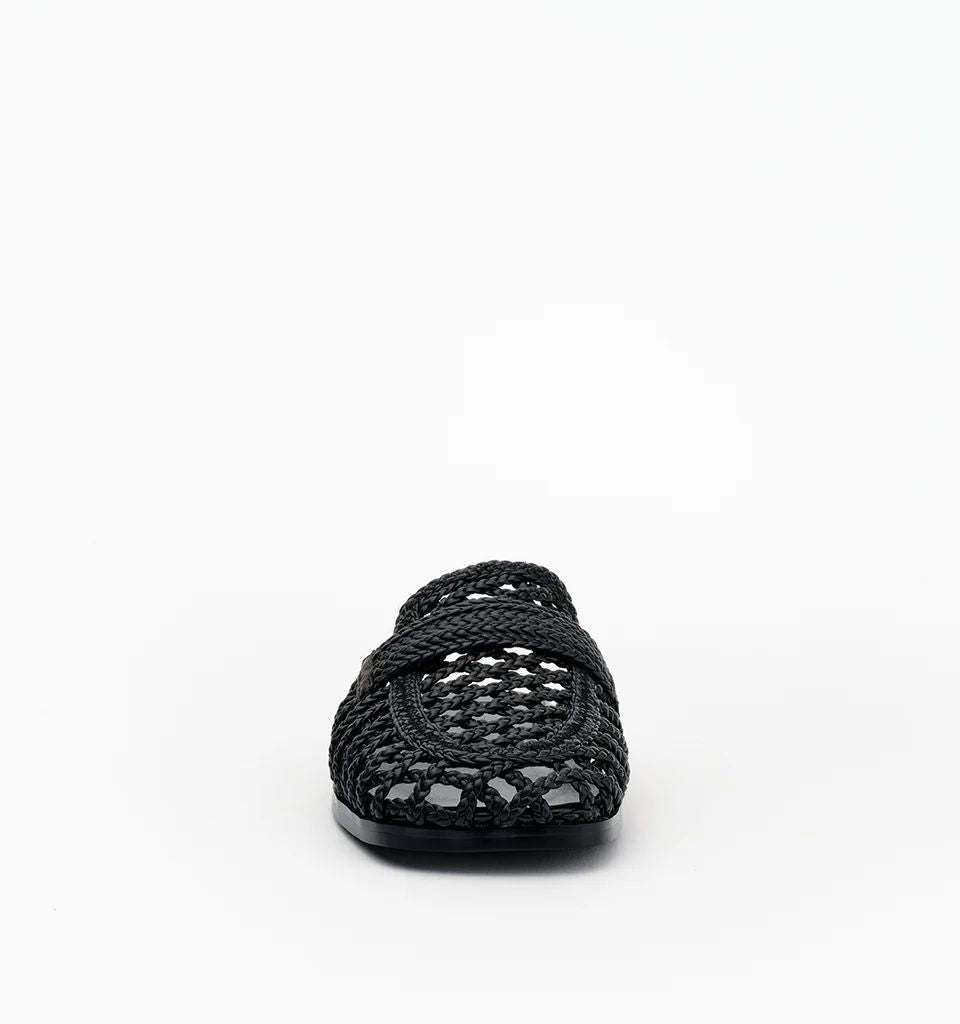 Alias Mae Krissy - Black Weave Slides Alias Mae