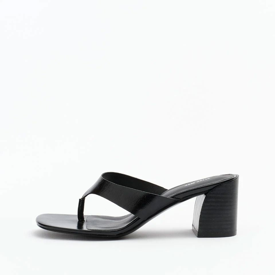 Alias Mae May - Black Oily Crinkle Leather Slides Alias Mae