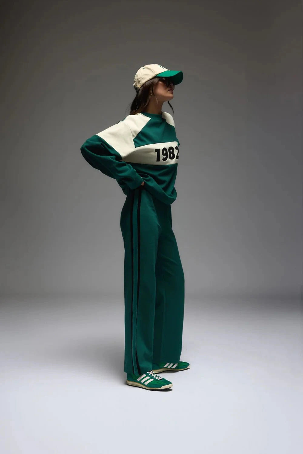 Araminta James 1982 Contrast Knit Sweater - Forest Araminta James