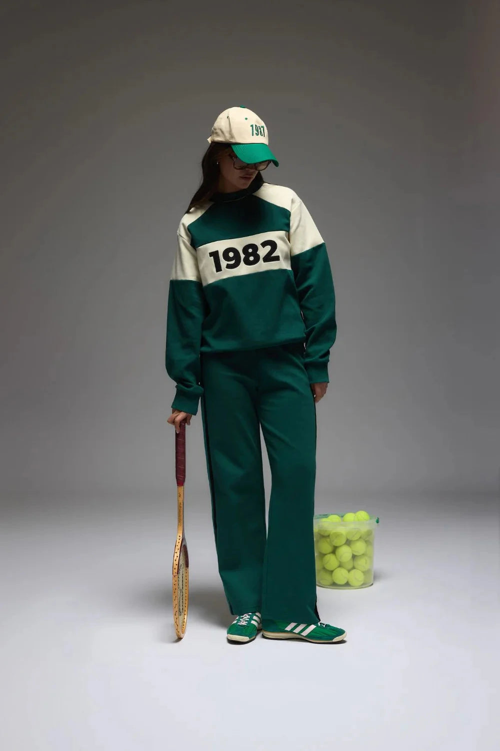 Araminta James 1982 Contrast Knit Sweater - Forest Araminta James