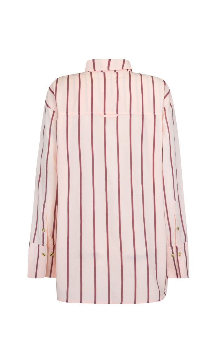 Araminta James Alpine Cotton Stripe Shirt - Light Blush Women's Shirt Araminta James