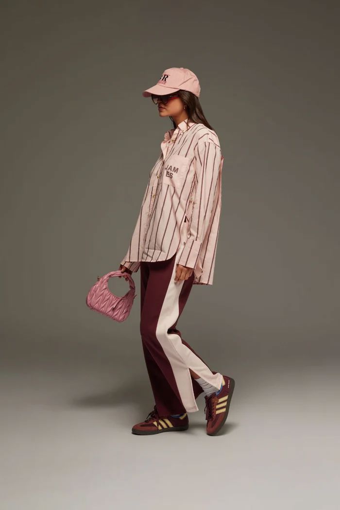 Araminta James Alpine Cotton Stripe Shirt - Light Blush Women's Shirt Araminta James