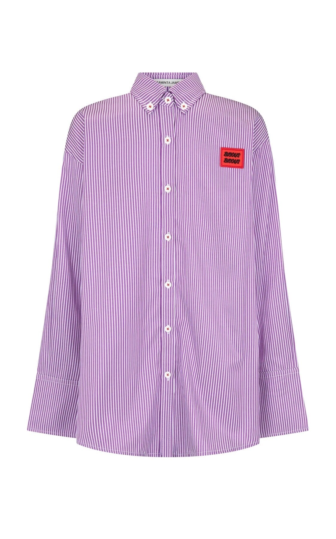 Araminta James Bisous Stripe Shirt - Violet Araminta James