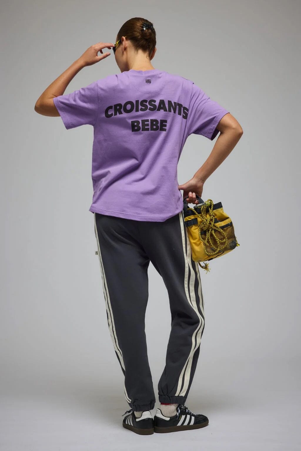 Araminta James Croissants Bebe Tee - Washed Violet Araminta James
