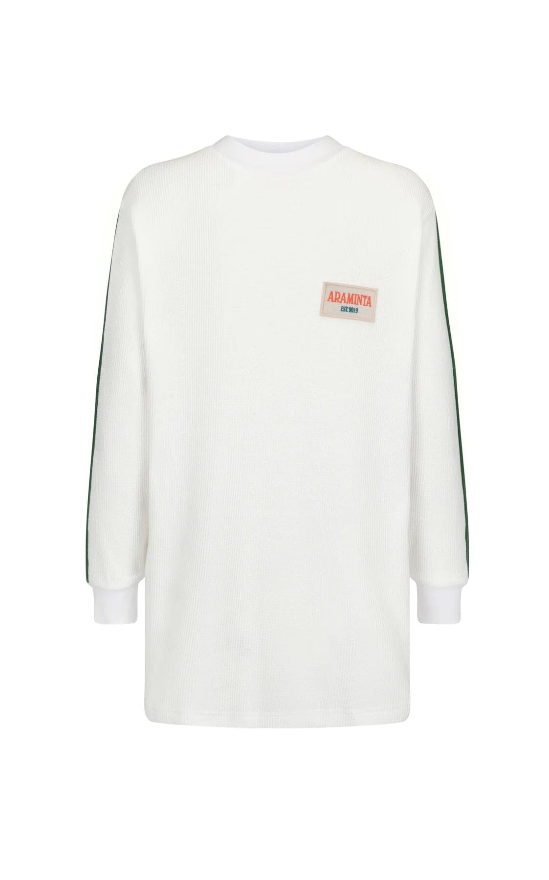 Araminta James GT Long Sleeve Waffle Top - White Araminta James