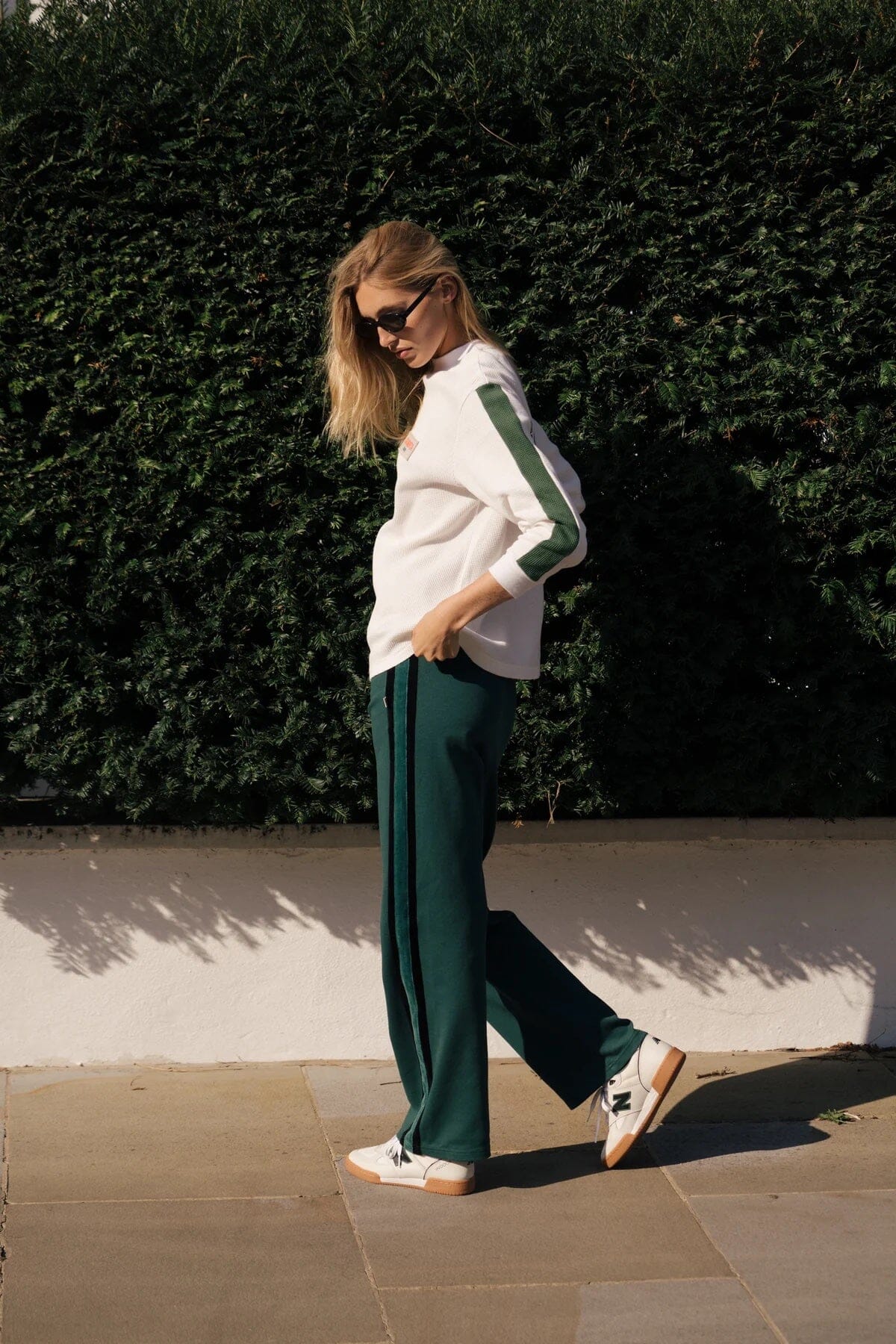 Araminta James GT Long Sleeve Waffle Top - White Araminta James