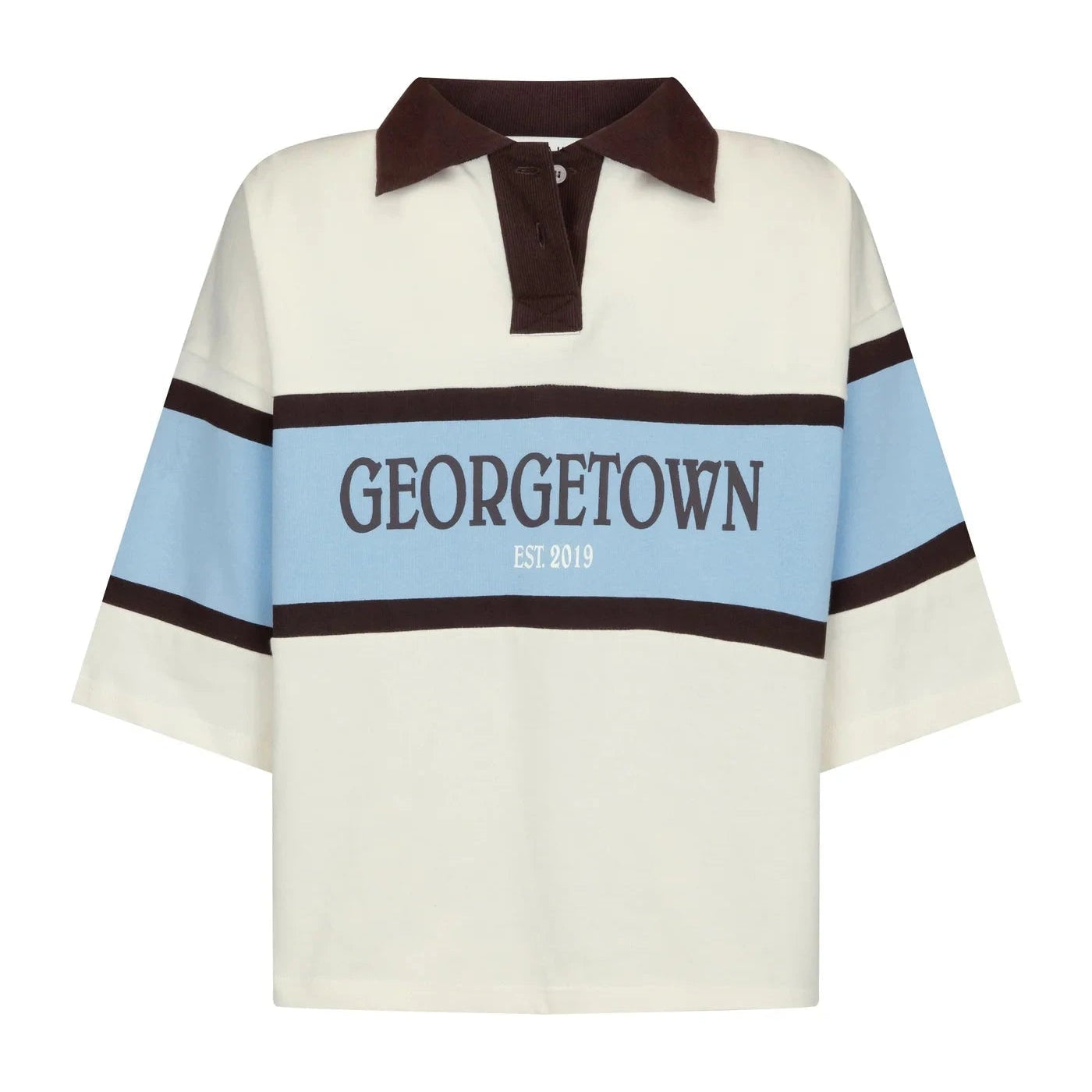 Araminta James GT Rugby Short Sleeve Polo - Coconut Araminta James