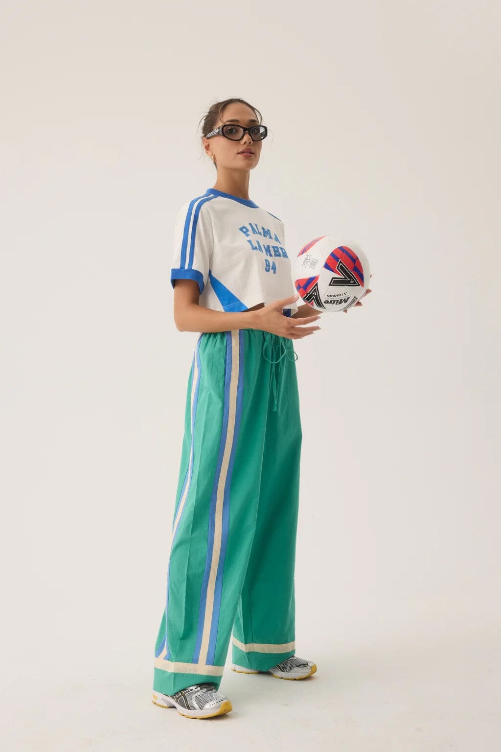 Araminta James La Mer Stripe Pants - Jade Green Araminta James