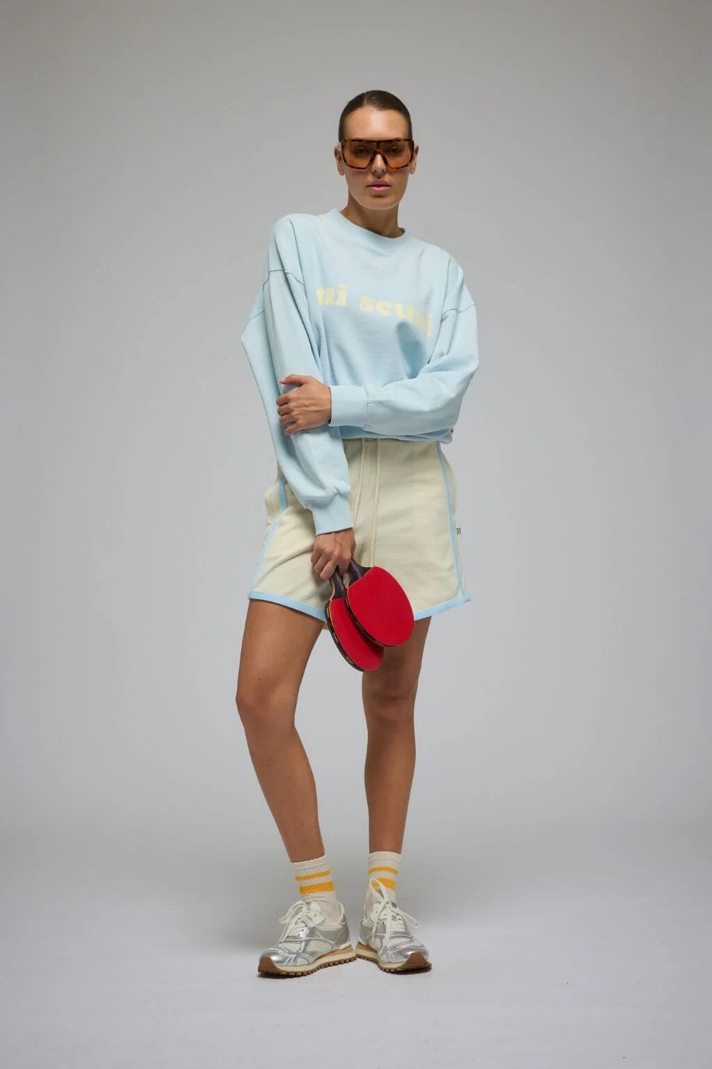 Araminta James Mi Scusi Sweatshirt - Washed Glacier Araminta James
