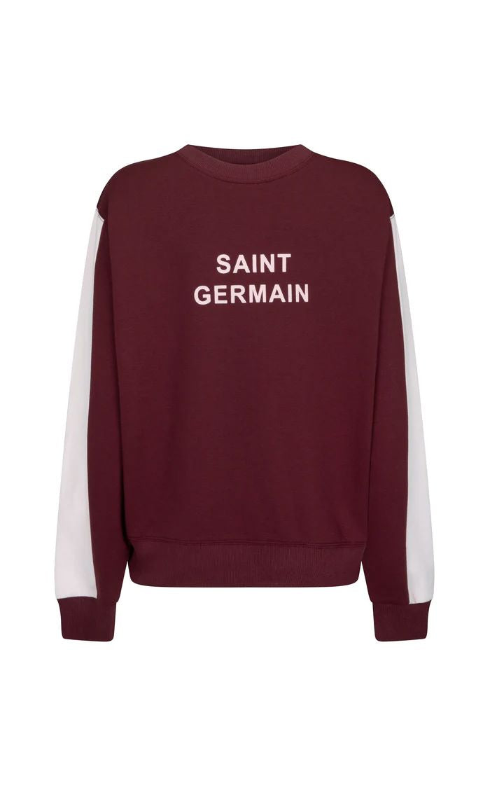 Araminta James Saint Germain Knit Sweatshirt - Red Wine Women's Sweater Araminta James