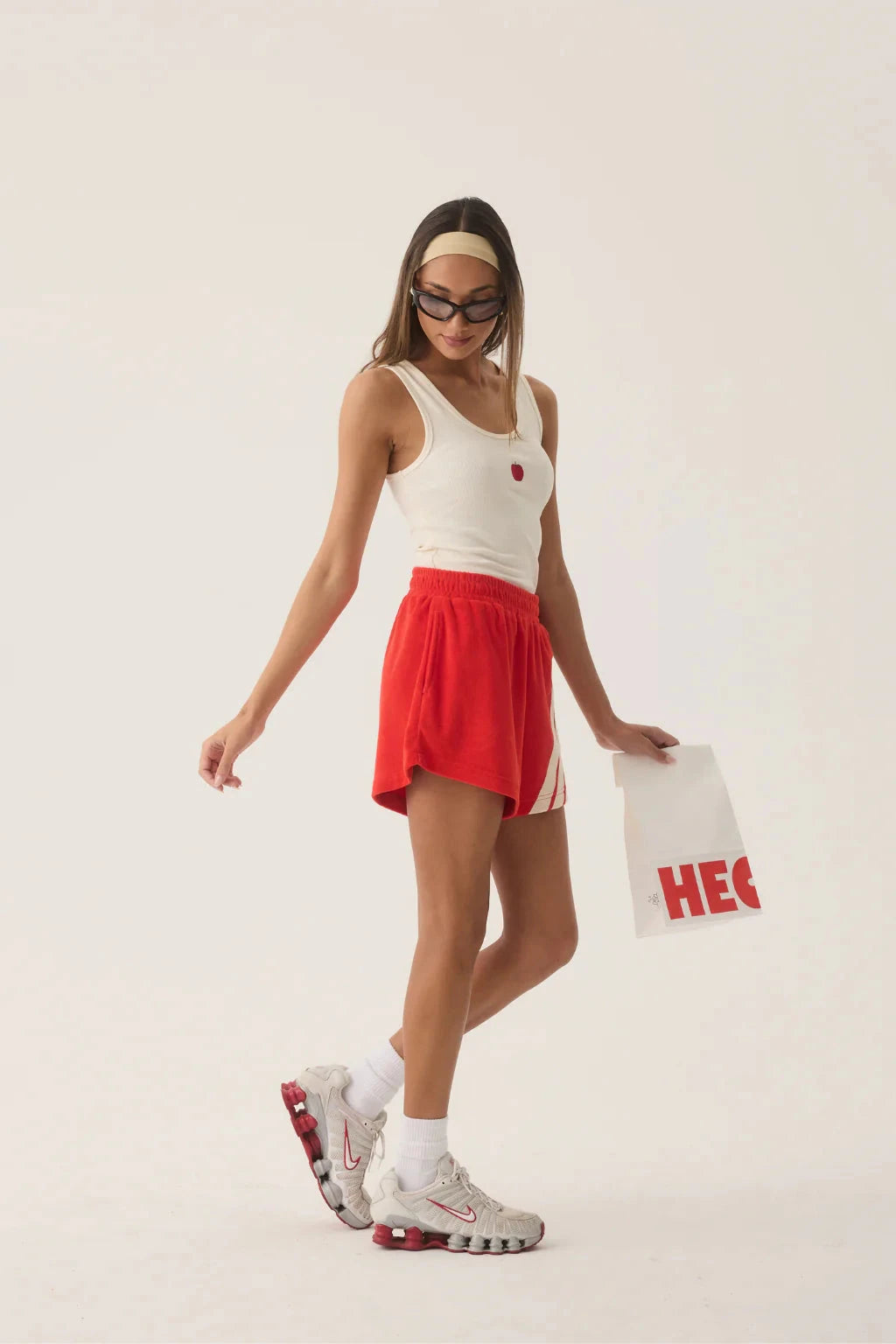 Araminta James Tropiques Terry Short - Apple Red Araminta James