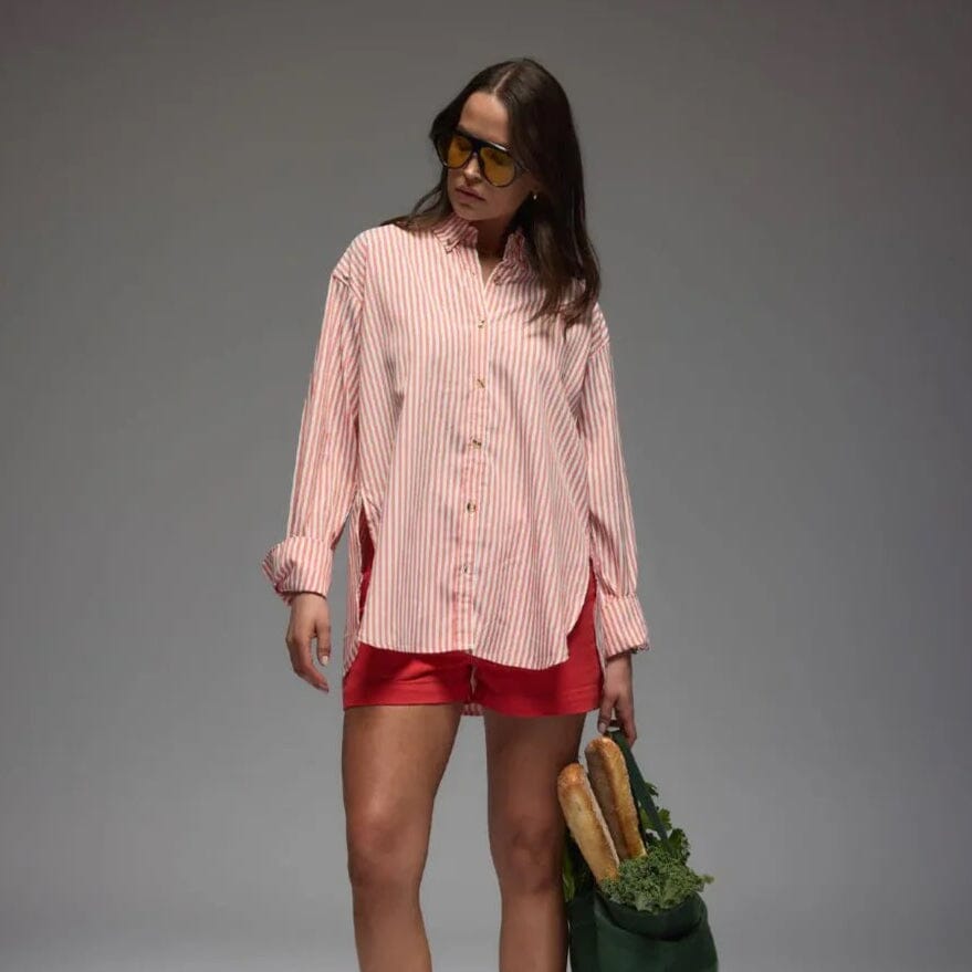 Araminta James Verano Stripe Shirt - Fire Araminta James
