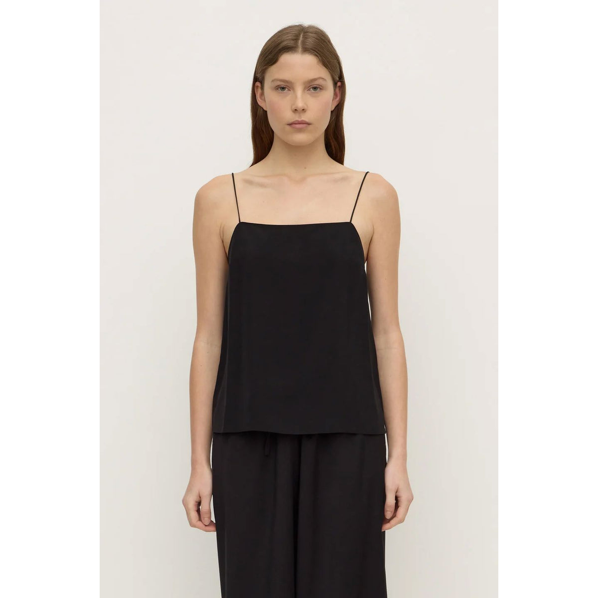 Assembly Label Aime Silk Tank - Black Tank Top Assembly Label