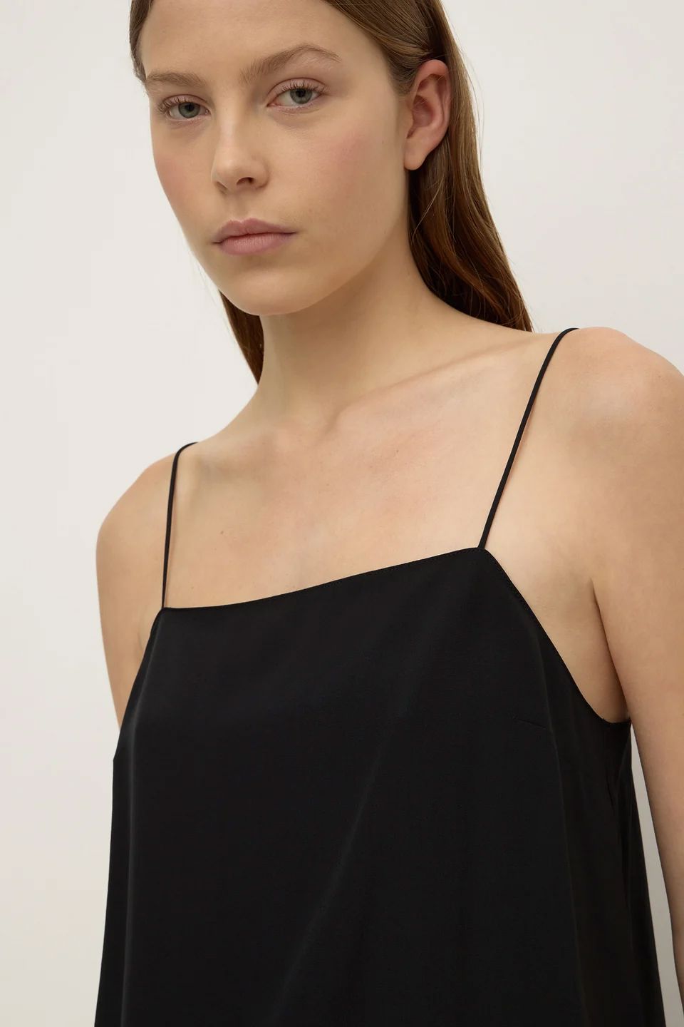 Assembly Label Aime Silk Tank - Black Tank Top Assembly Label