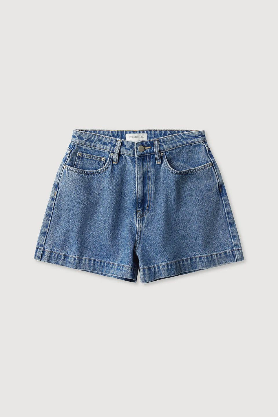 Assembly Label Boxy Denim Short - Dark Stone Assembly Label