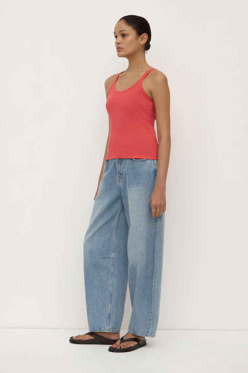 Assembly Label Charlie Rib Tank - Washed Chilli Assembly Label