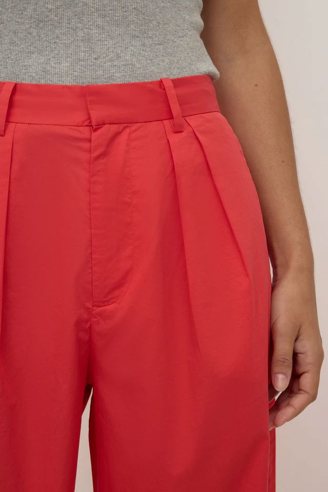 Assembly Label Geno Poplin Pant - Chilli Assembly Label