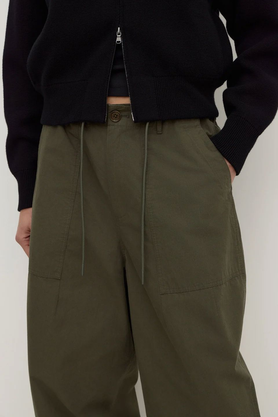 Assembly Label Gigi Cotton Utility Pant - Dark Military Assembly Label