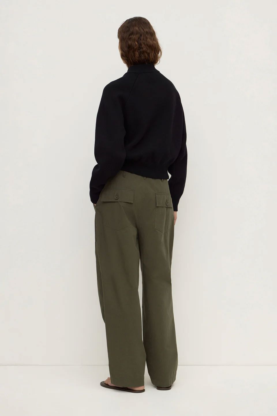 Assembly Label Gigi Cotton Utility Pant - Dark Military Women's Pants Assembly Label