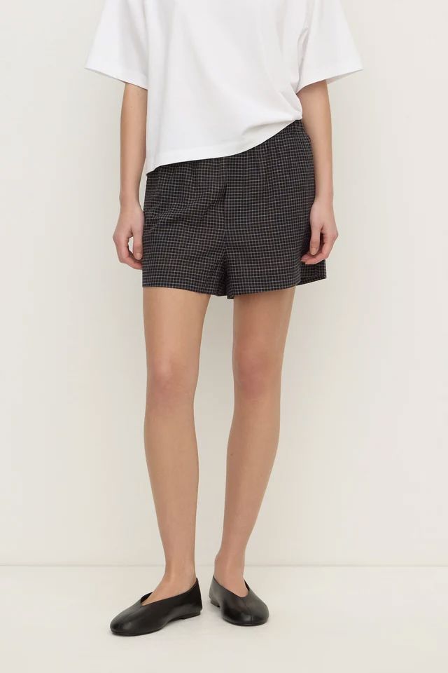 Assembly Label Iris Check Short - True Navy Shorts Assembly Label