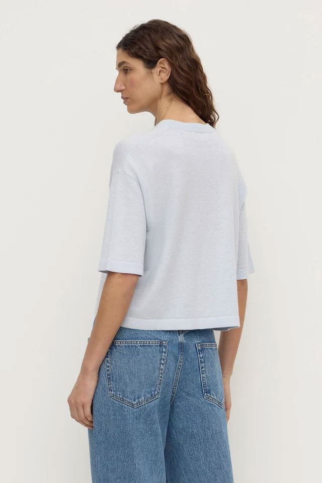 Assembly Label Kensy Cotton Cashmere Tee - Powder Blue Women's T-shirt Assembly Label