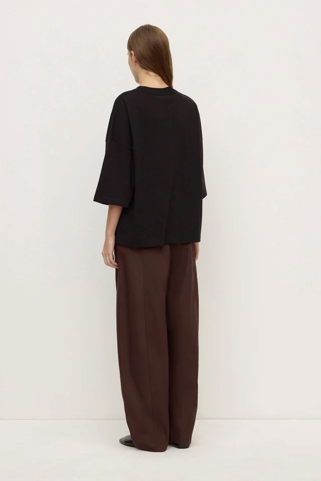Assembly Label Max Cotton Oversized Tee - Black Women's T-shirt Assembly Label