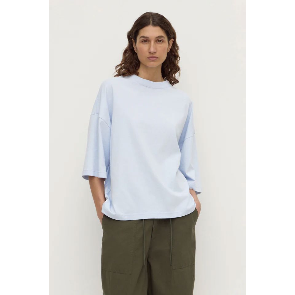 Assembly Label Max Cotton Oversized Tee - Powder Blue Assembly Label