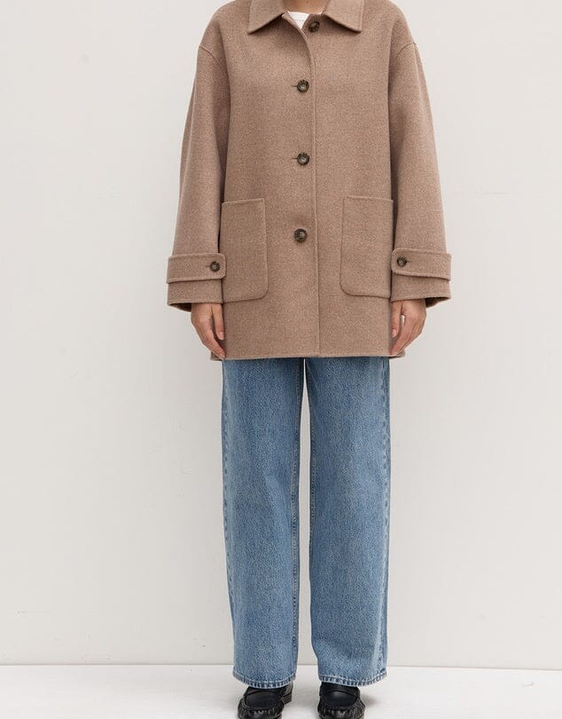 Assembly Label Pierra Wool Coat - Sable Marle Assembly Label