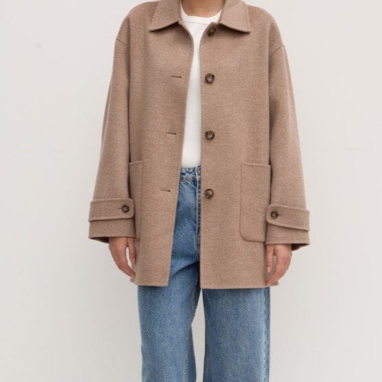 Assembly Label Pierra Wool Coat - Sable Marle Assembly Label