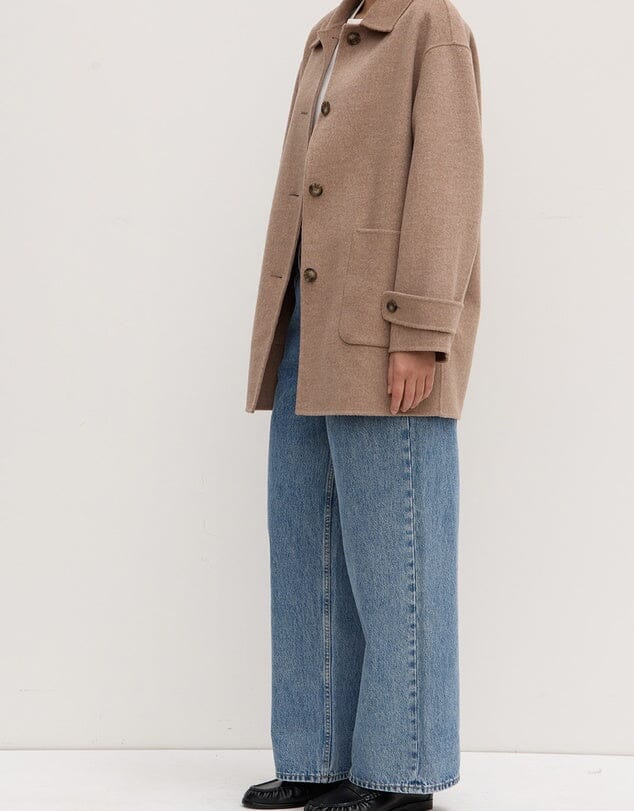 Assembly Label Pierra Wool Coat - Sable Marle Assembly Label