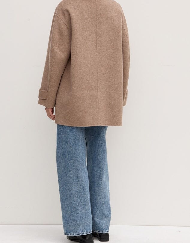 Assembly Label Pierra Wool Coat - Sable Marle Assembly Label