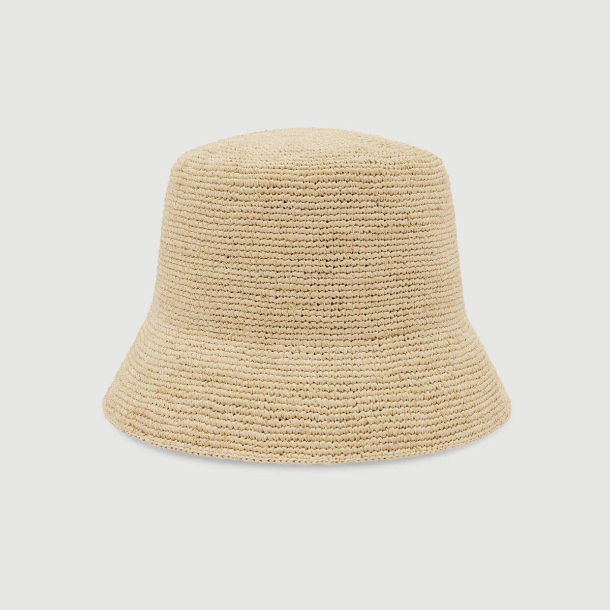 Assembly Label Raffia Short Brim Bucket Hat - Natural Assembly Label