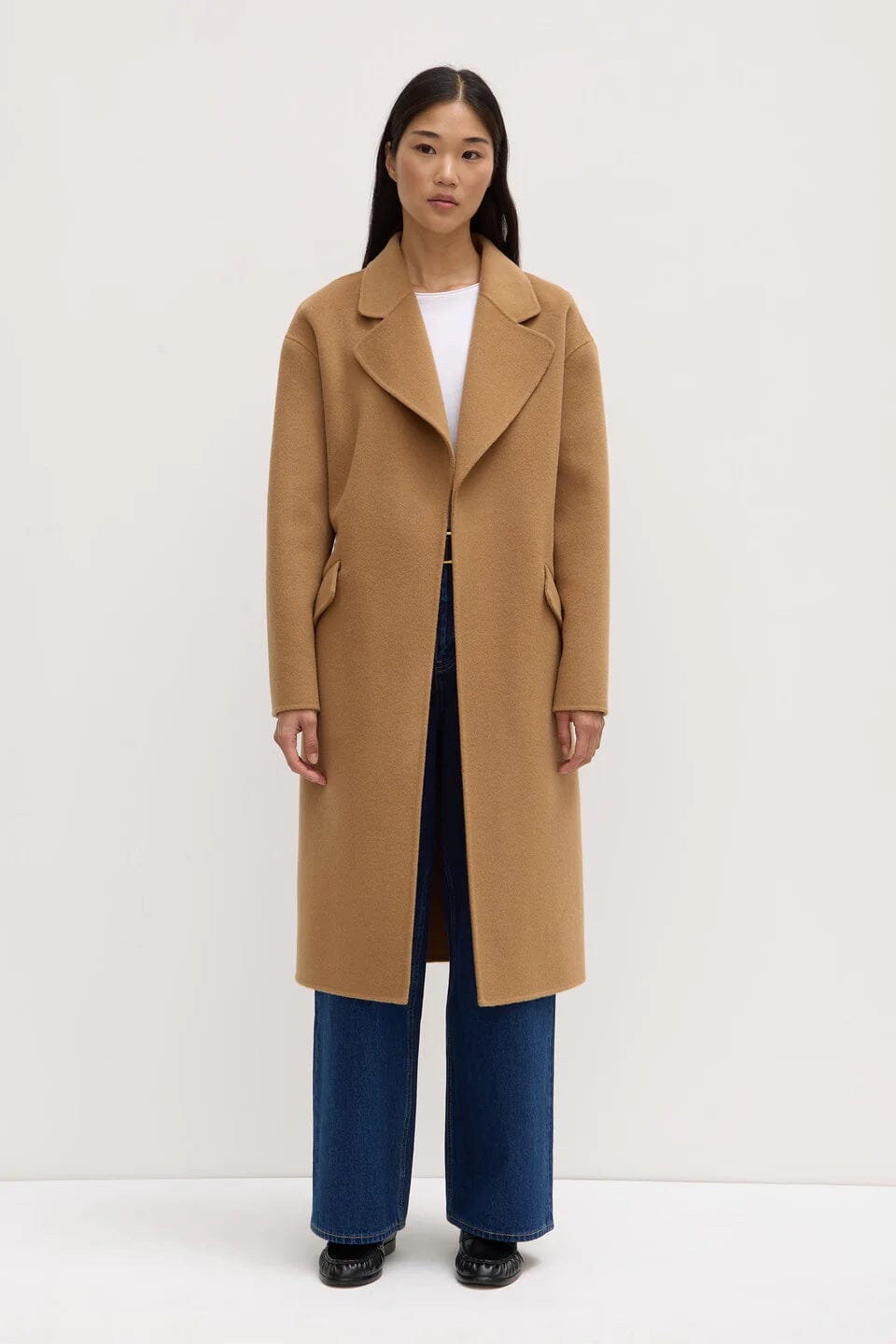 Assembly Label Sadie Single Breasted Wool Coat - Camel Assembly Label