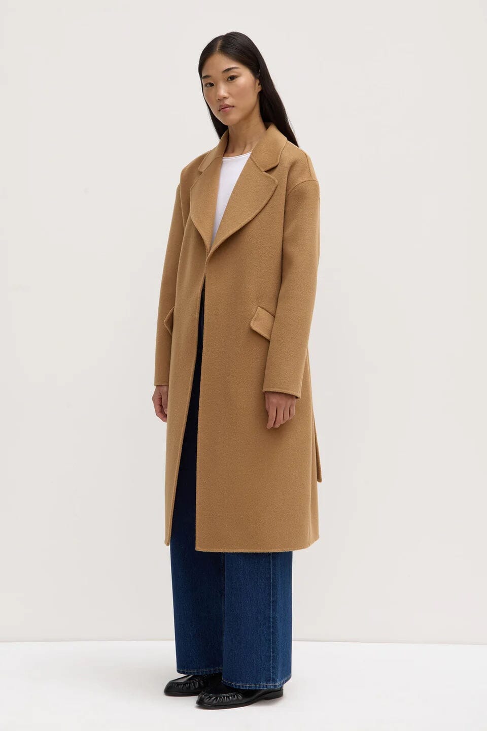 Assembly Label Sadie Single Breasted Wool Coat - Camel Assembly Label
