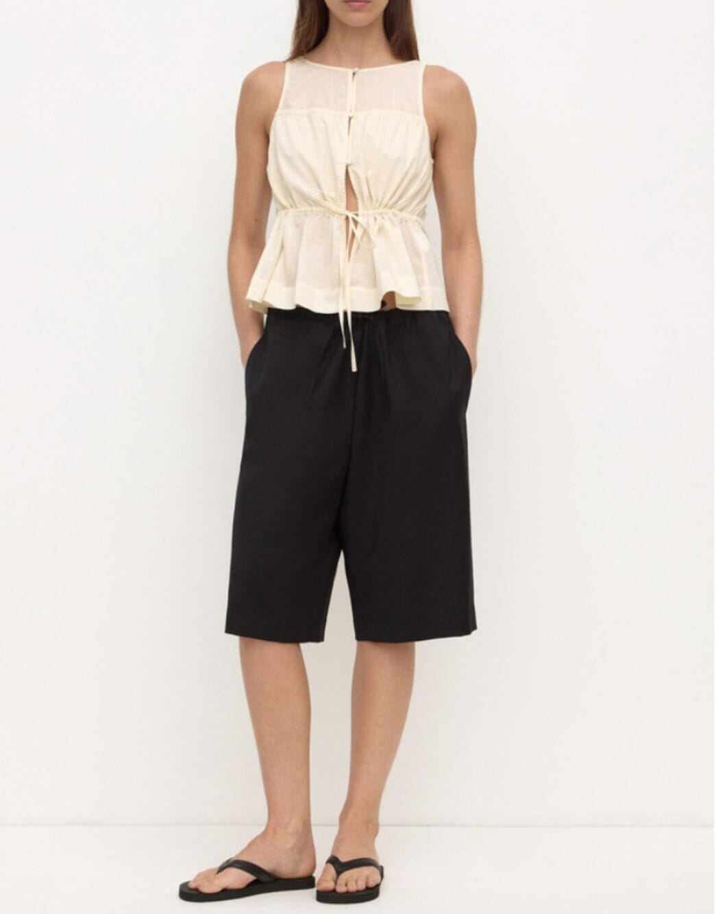 Assembly Label Suzie Top - Vanilla Sleeveless Top Assembly Label