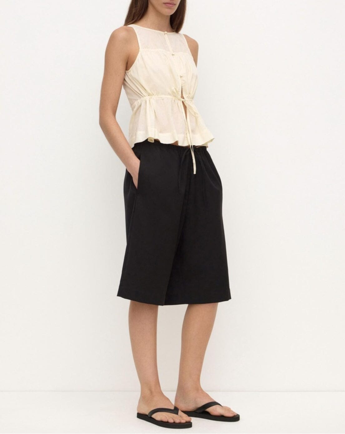 Assembly Label Suzie Top - Vanilla Sleeveless Top Assembly Label