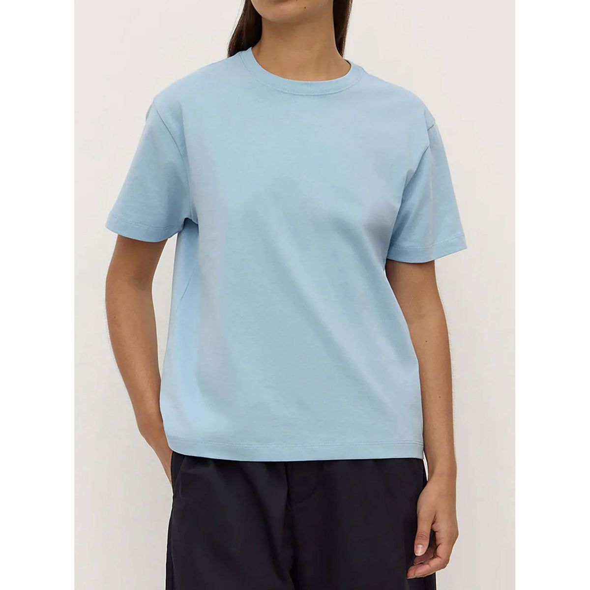 Assembly Label Womens Organic Base Tee - Salt Assembly Label