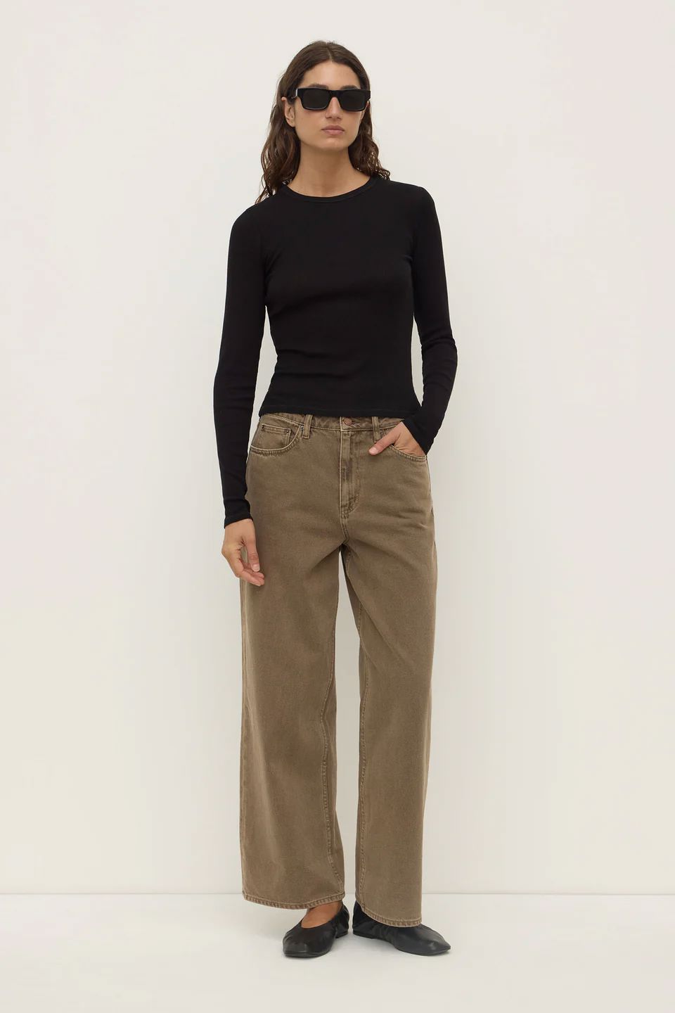 Assembly Label Zali Long Sleeve Tee - Black Assembly Label