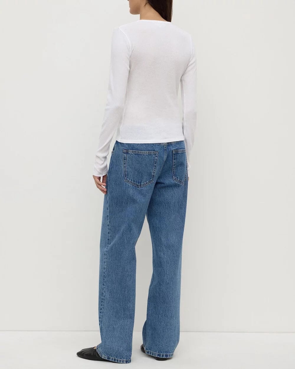 Assembly Label Zali Long Sleeve Tee - White Assembly Label