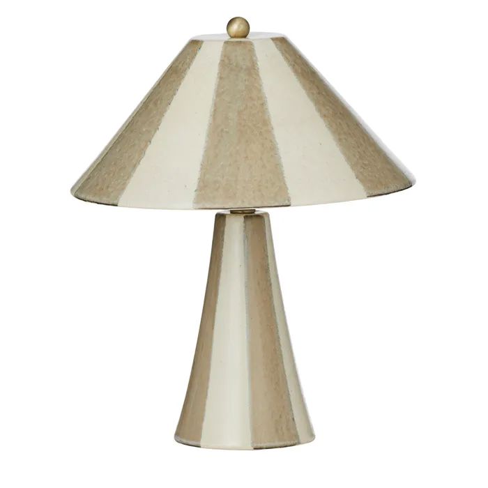 Athol Ceramic Lamp - Grey/Ivory Coast to Coast Home