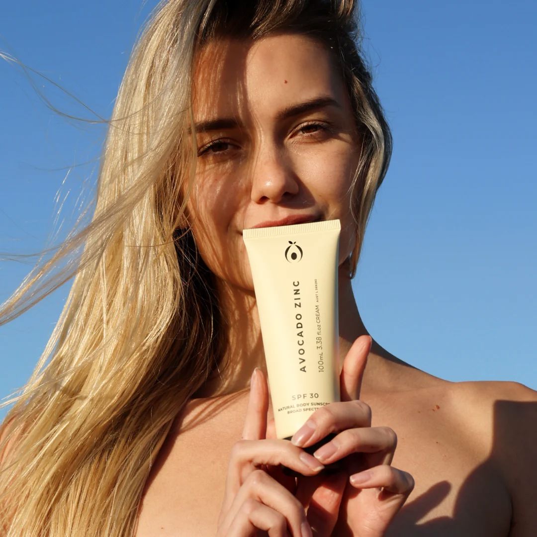 Avocado Zinc SPF 30 Natural Body Suncreen 100ml Avocado Zinc