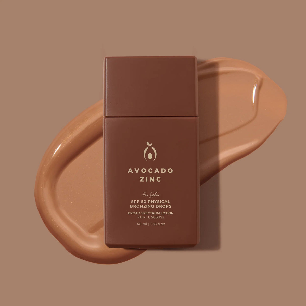 Avocado Zinc SPF 50 Physical Bronzing Drops Avocado Zinc