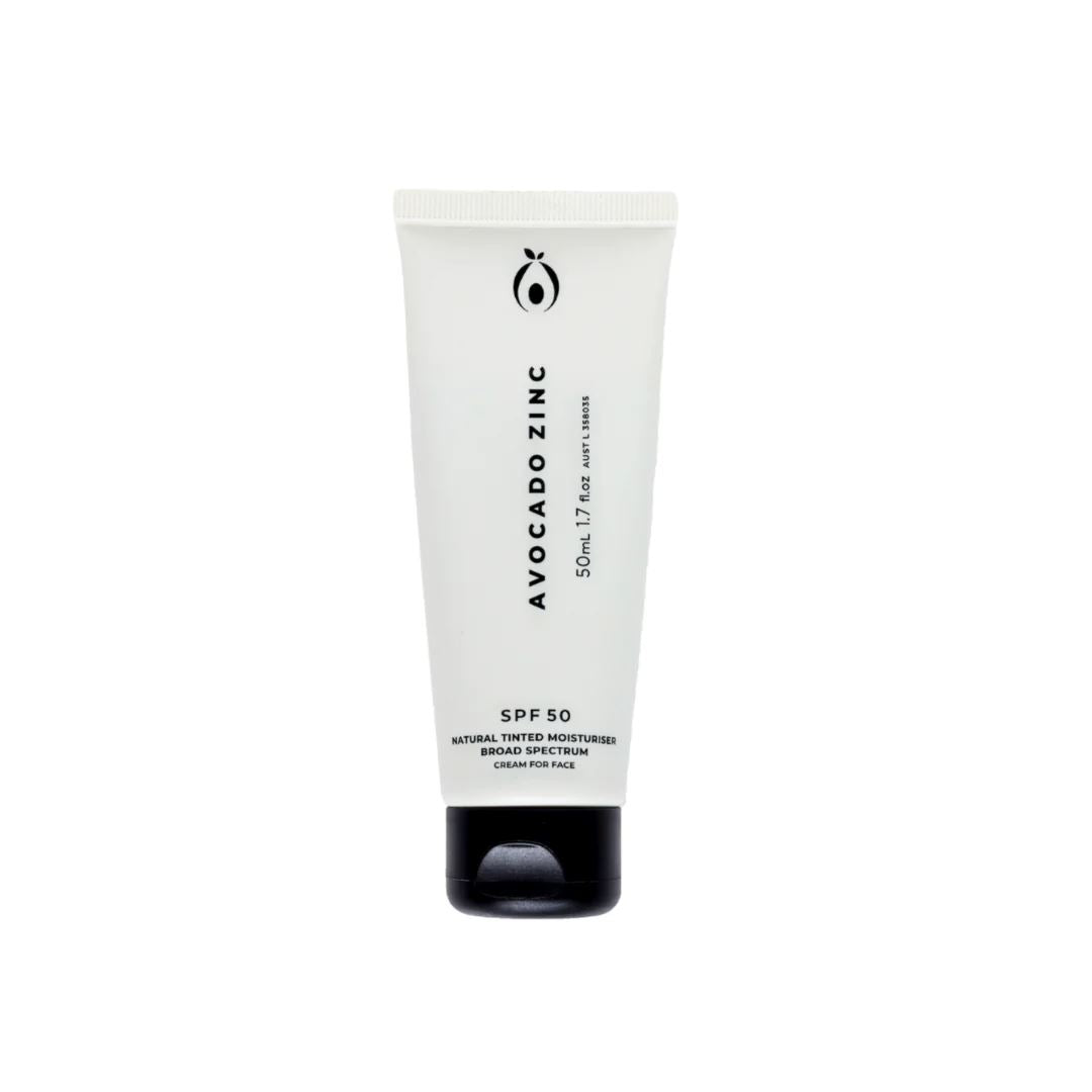 Avocado Zinc SPF50 Natural Tinted Moisturiser - Light Avocado Zinc