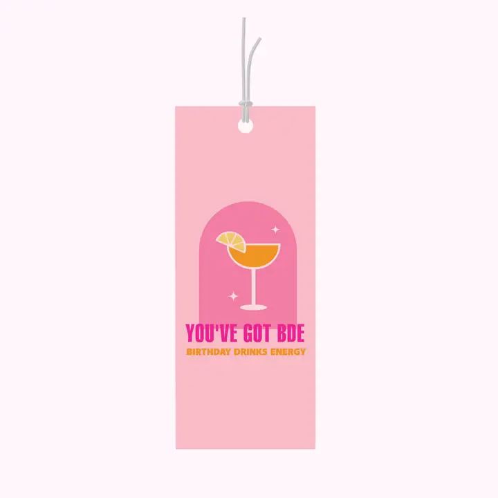 Bad on Paper Gift Tag 'BDE (Birthday Energy)' Bad on Paper