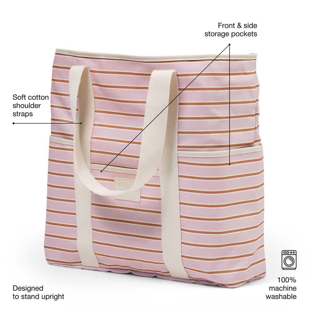 Base Supply Beach Base - Soft Pink / Rust Stripe base