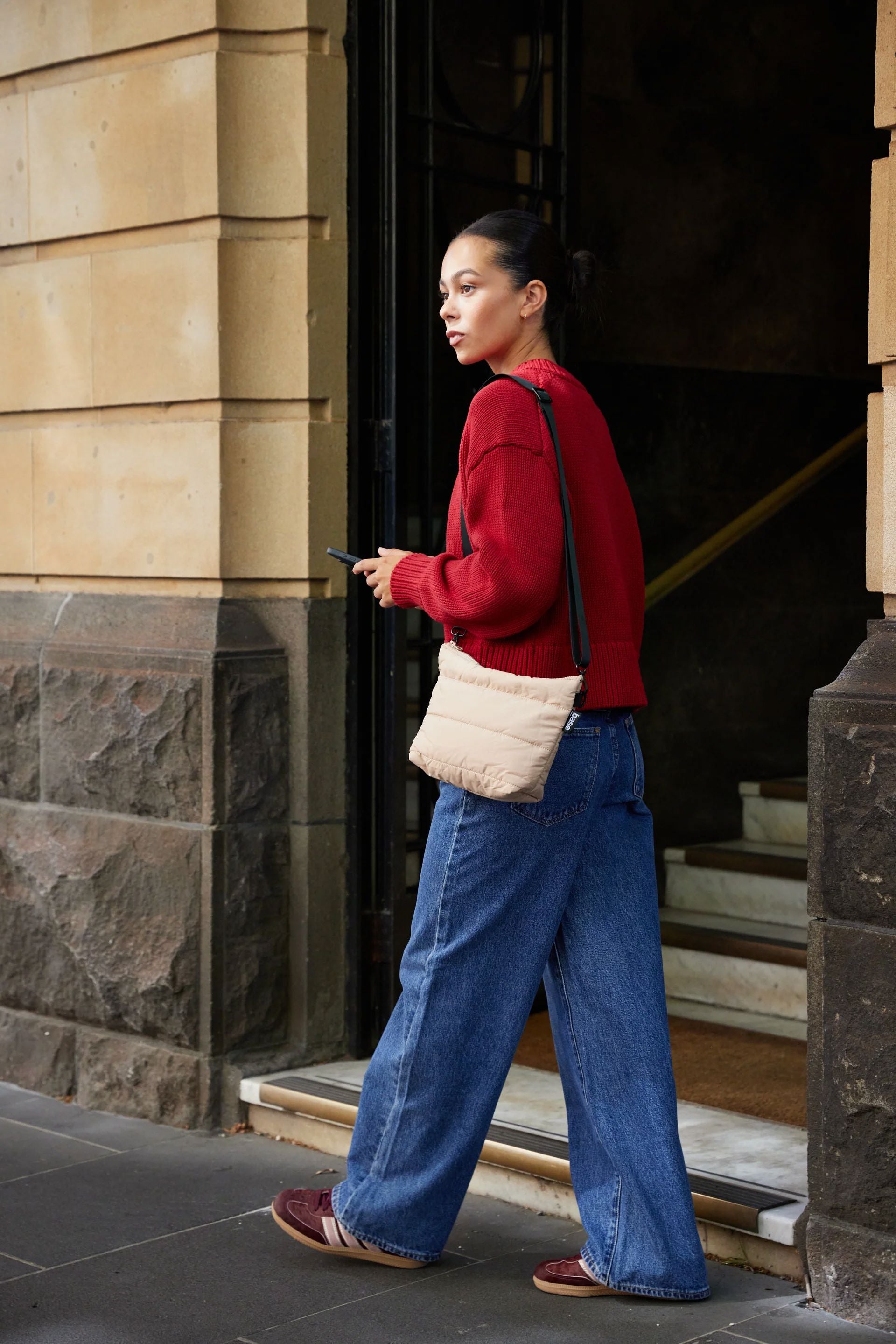 Base Supply Stash Base Crossbody - Sand Crossbody Bag base