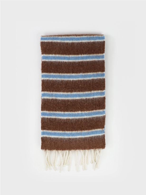 Basset Stripe Fluffy Scarf Angels Whisper Accessories