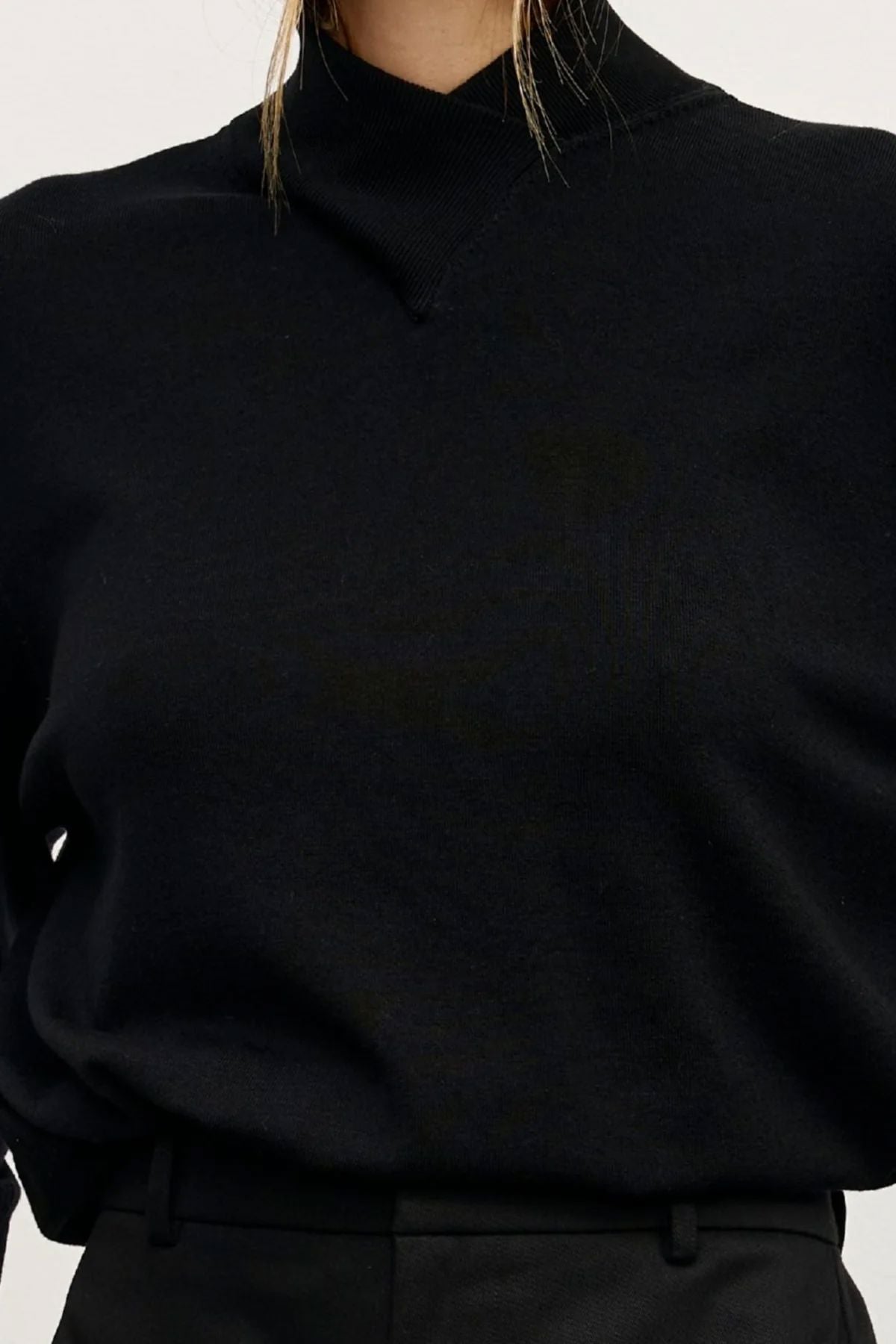 Bayse Yvette Knit Jumper - Black Women's Knit Bayse